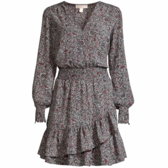 SOLD NWT MICHAEL KORS Ruffled Dress - Picture 6 of 8